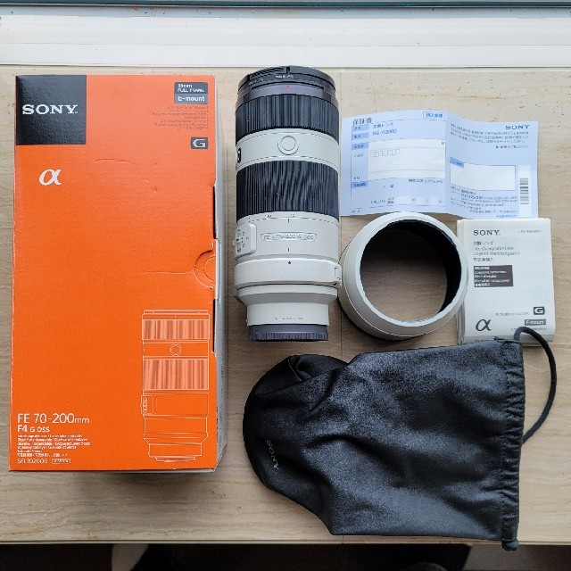 SONY(ソニー)のSONY FE70-200mm F4 G SEL70200G フィルタ付 スマホ/家電/カメラのカメラ(レンズ(ズーム))の商品写真
