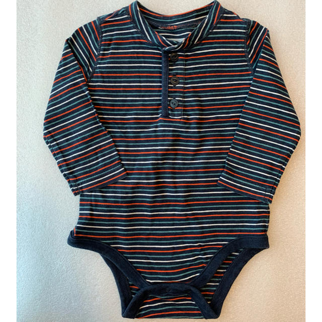 babyGAP(ベビーギャップ)のbabyGAP ストライプ ロンパース70 キッズ/ベビー/マタニティのベビー服(~85cm)(ロンパース)の商品写真