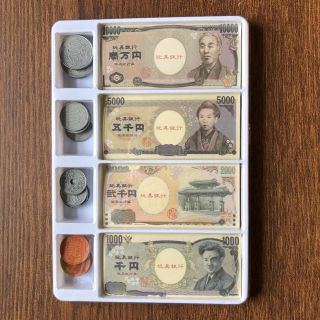 おもちゃのお金トレーつき　おままごと　お店屋さんごっこ(知育玩具)