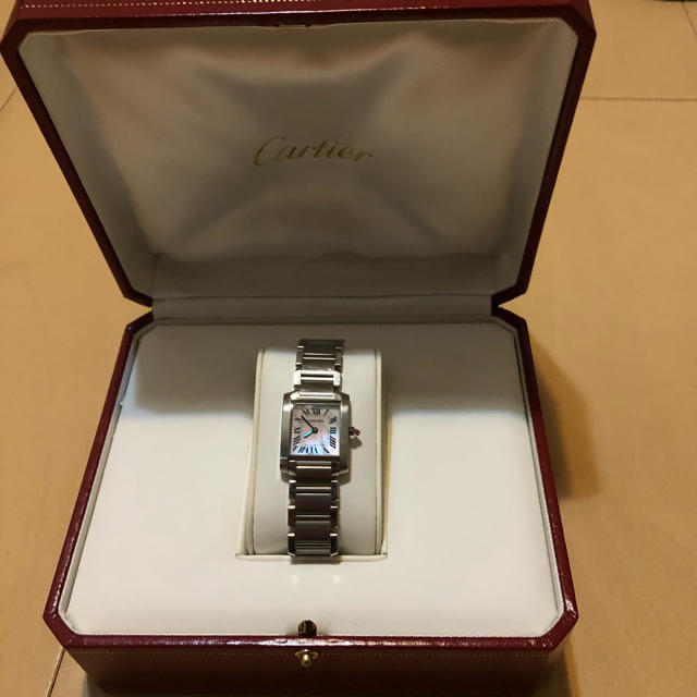 Cartier(カルティエ)の専用！カルティエ タンクフランセーズSMピンクシェル レディースのファッション小物(腕時計)の商品写真