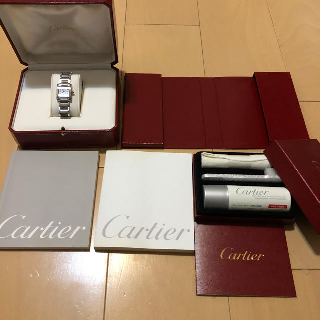 Cartier(カルティエ)の専用！カルティエ タンクフランセーズSMピンクシェル レディースのファッション小物(腕時計)の商品写真