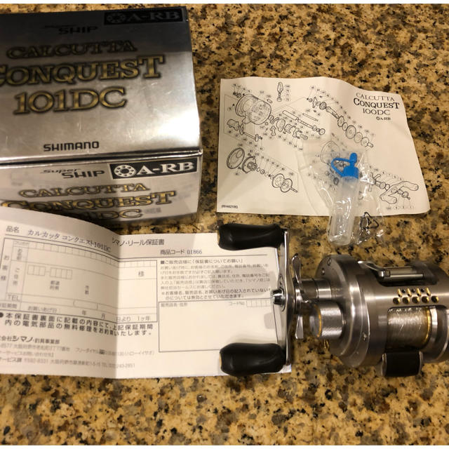 04 カルカッタ コンクエスト 101DC SHIMANO 美品 左ハンドル 【超
