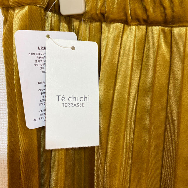 Techichi(テチチ)の⭐️新品　テ　チチ　テラス　プリーツスカート ロングスカート チュールスカート レディースのスカート(ロングスカート)の商品写真