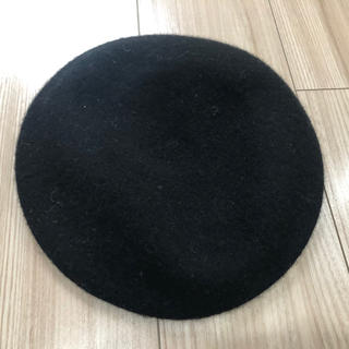 ジーユー(GU)のベレー帽 GU ジーユー ブラック(ハンチング/ベレー帽)