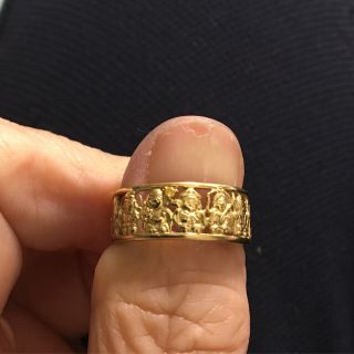 18k  七福神幸運　指輪　(縁起物)(リング(指輪))