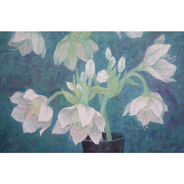 作品名 「クリスマスローズ」 岩絵の具 日本画】東山魁夷の流派