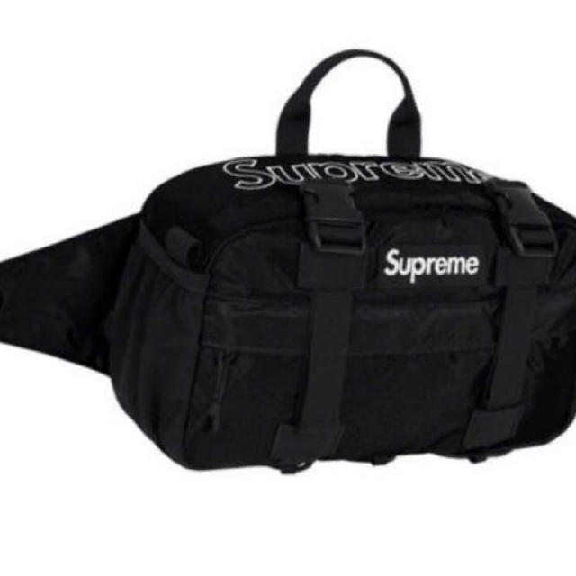 ウエストポーチSupreme 19FW waist bag 黒