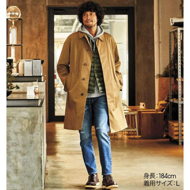 UNIQLO - UNIQLO U ブロックテックステンカラーコート ブラウン UNIQLO - UNIQLO U ブロックテックステンカラーコート ブラウン