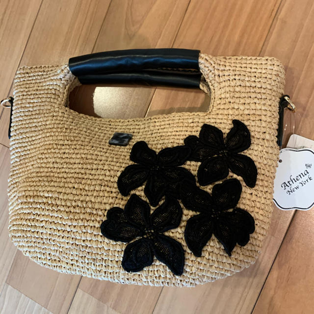 専用 Athena New York/アシーナニューヨークラフィアバッグS お歳暮