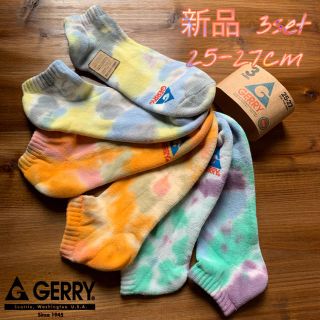 ジェリー(GERRY)のGERRY  靴下　ソックス 25 26 27 タイダイ染め　スニーカーソックス(ソックス)