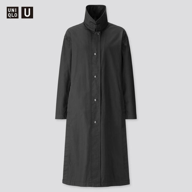 UNIQLO(ユニクロ)のUNIQLO U ユニクロユー ライトロングコート黒XL新品 レディースのジャケット/アウター(ロングコート)の商品写真