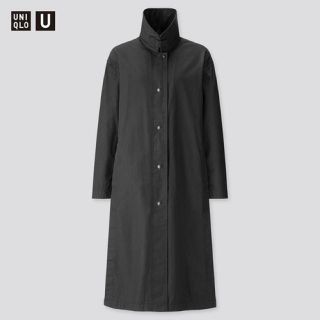 ユニクロ(UNIQLO)のUNIQLO U ユニクロユー ライトロングコート黒XL新品(ロングコート)