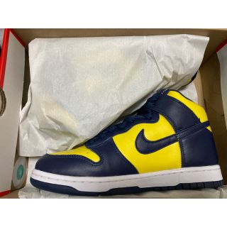 ナイキ(NIKE)のNike dunk high Maize and Blue Michigan(スニーカー)