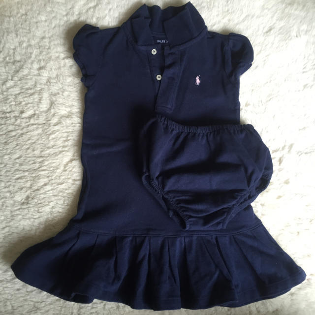 Ralph Lauren(ラルフローレン)のラルフパンツ付き ワンピ キッズ/ベビー/マタニティのキッズ服女の子用(90cm~)(ワンピース)の商品写真