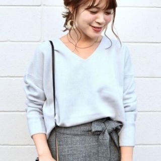 シップスフォーウィメン(SHIPS for women)の【美品】SHIPS  ウールカシミヤVネックプルオーバー(ニット/セーター)