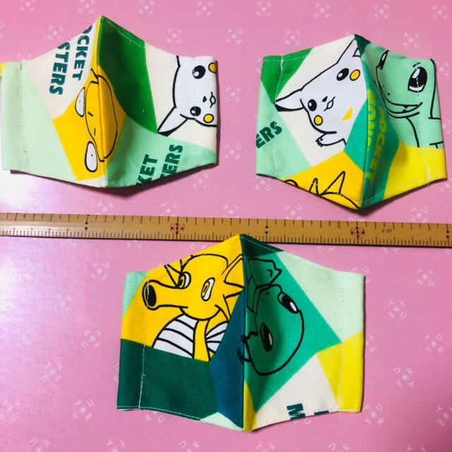 インナーマスク　ポケモン　3枚セット ハンドメイドのハンドメイド その他(その他)の商品写真