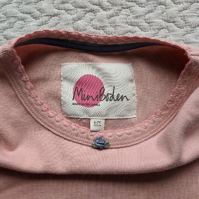 Boden(ボーデン)のロングTシャツ 122cm MiniBoden キッズ/ベビー/マタニティのキッズ服女の子用(90cm~)(Tシャツ/カットソー)の商品写真