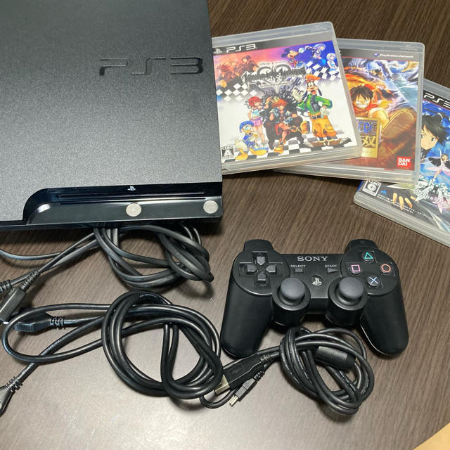 PlayStation3(プレイステーション3)のPS3  CECH-2000A キングダムハーツ他ソフト3点セット エンタメ/ホビーのゲームソフト/ゲーム機本体(家庭用ゲーム機本体)の商品写真