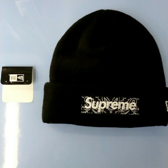 Supreme New Era Box Logo バンダナ ビーニー ニット帽 メンズの帽子(ニット帽/ビーニー)の商品写真