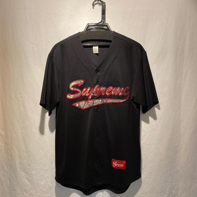 supreme 17fw ベースボールシャツ スネーク