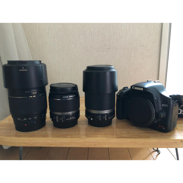 【売約済み】EOS KISS X2 Wズーム、タムロン70-300 A17E 1