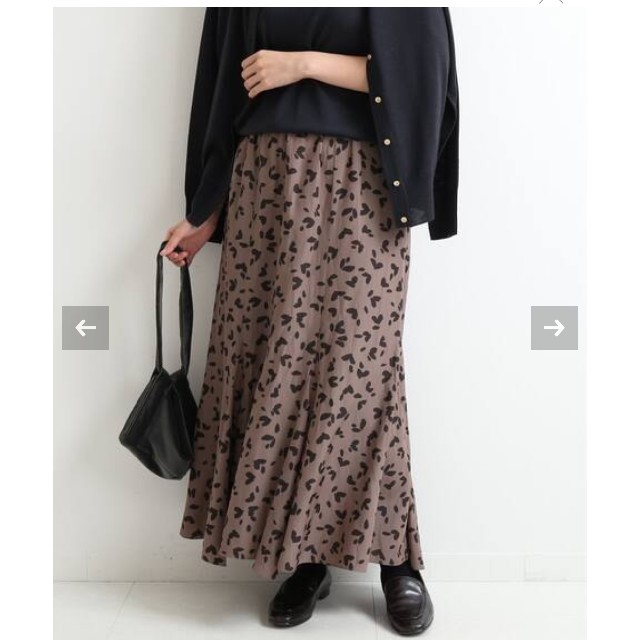 IENA(イエナ)のIENA ニュアンスレオパードフレアスカート レディースのスカート(ロングスカート)の商品写真