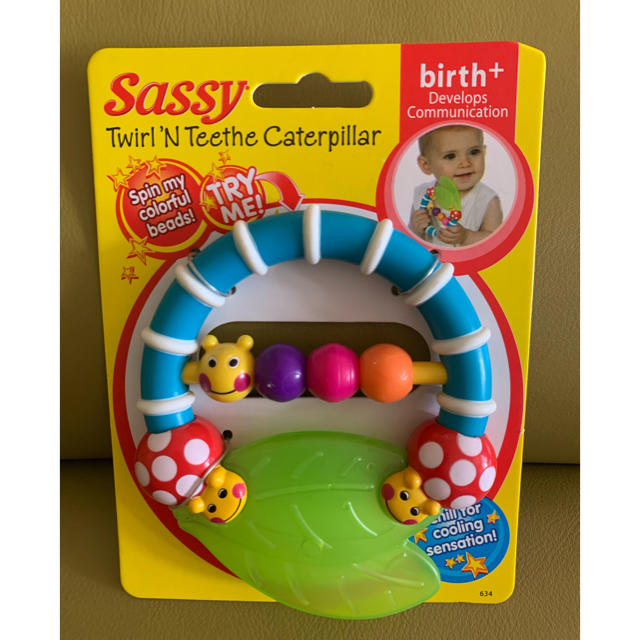 Sassy(サッシー)のSassy キャタピラー・ティーザー、Nuby おしゃぶり Teardrop  キッズ/ベビー/マタニティのおもちゃ(その他)の商品写真