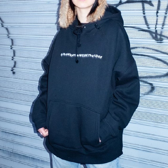 リドム　EMBROIDERY COLLABORATION PARKA　ブラックメンズ