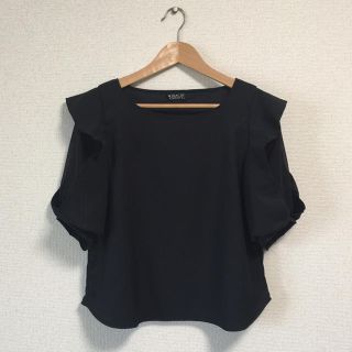 シマムラ(しまむら)の美品♡しまむら♡袖フリルブラウス(シャツ/ブラウス(半袖/袖なし))