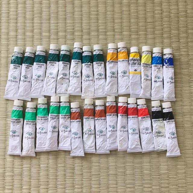 油絵具28本セット エンタメ/ホビーのアート用品(絵の具/ポスターカラー)の商品写真