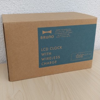BRUNO ブルーノLCD CLOCK WITH WIRELESS CHARGE(置時計)