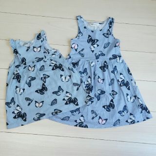 エイチアンドエム(H&M)のsize86&110☆H&Mワンピースセット(ワンピース)