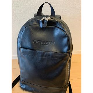 コーチ(COACH)のCOACH 本革黒色リュックサック(正規店購入品)(バッグパック/リュック)