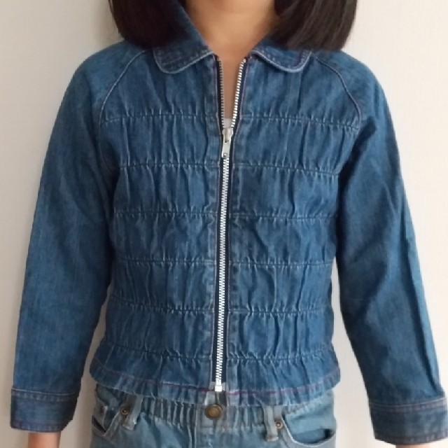 デニムジャケット ソフト Gジャン デニムコート ジージャン シャツ 女の子 女 キッズ/ベビー/マタニティのキッズ服女の子用(90cm~)(ジャケット/上着)の商品写真