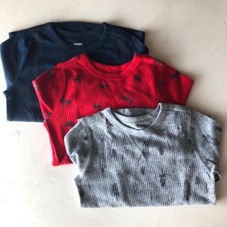 オールドネイビー(Old Navy)のOLD NAVY ワッフルロンT 3枚セット(Tシャツ/カットソー)