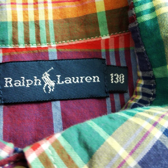 Ralph Lauren(ラルフローレン)のボタンダウンシャツ＊ラルフローレン＊美品 キッズ/ベビー/マタニティのキッズ服男の子用(90cm~)(ブラウス)の商品写真