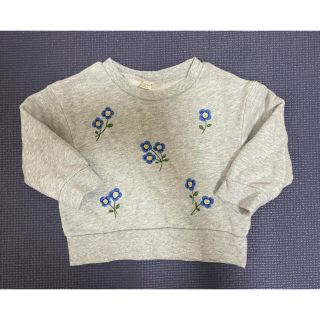 エフオーキッズ(F.O.KIDS)のアプレレクール お花刺繍トレーナー 80(トレーナー)