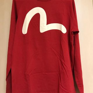 激レア EVISU エヴィス 長袖Tシャツ ロンT  レッド メンズ Mサイズ