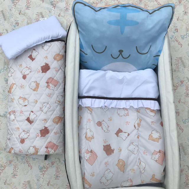 西松屋 - ポータブル ベビーベッド セット SmartAngel 子猫 新生児