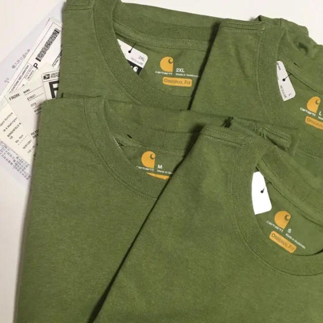 carhartt(カーハート)の日本未発売 Carhartt カーハート S ポケットTシャツ オイルグリーン メンズのトップス(Tシャツ/カットソー(半袖/袖なし))の商品写真