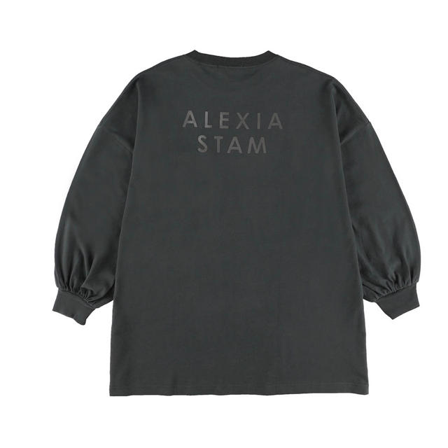 【新品】ALEXIA STAM ショートスリーブスウェット チャコール Tシャツ