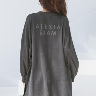 アリシアスタン(ALEXIA STAM)のアリシアスタン  alexiastam ロンT チャコール(Tシャツ(長袖/七分))