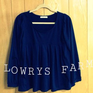 ローリーズファーム(LOWRYS FARM)のトップス ネイビー♡(カットソー(長袖/七分))