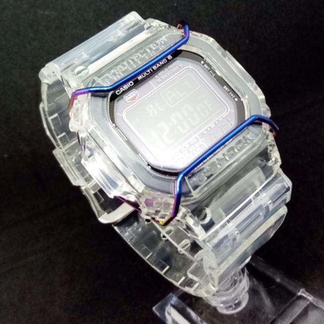 レインボー 虹 バンパー プロテクター DW-5600 系社外 ジーショック メンズの時計(腕時計(デジタル))の商品写真