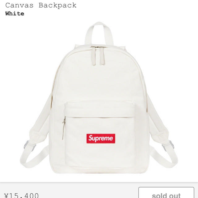 シュプリーム　supreme Canvas Backpack