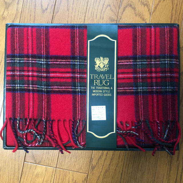 ご購入者決まりました　未使用　イギリス製　wool 100% 膝掛け 1