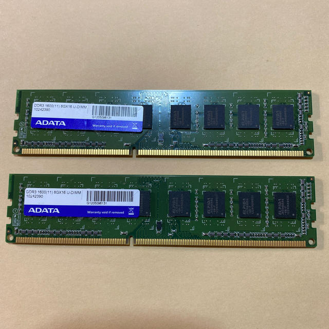 adata メモリ 8gb 2枚 計16gb DDR3