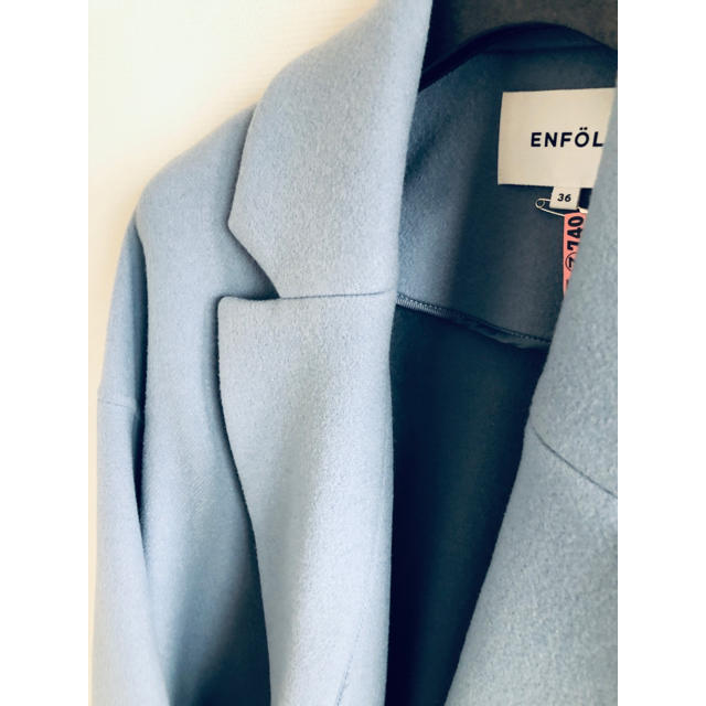 ENFOLD(エンフォルド)の2019AW エンフォルド  コート ENFOLD  36 ダブルフェイス レディースのジャケット/アウター(チェスターコート)の商品写真