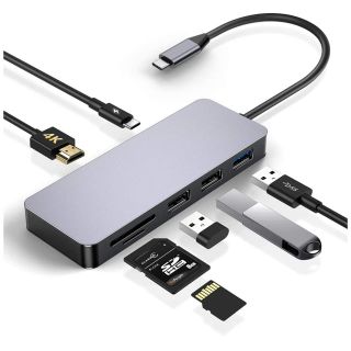 7 in 1 USB C ハブ(PC周辺機器)