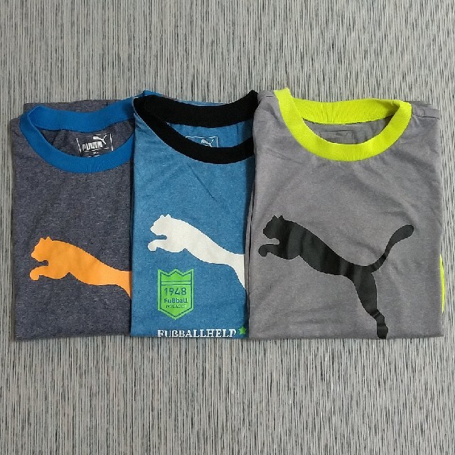 PUMA(プーマ)のPUMA プーマ 半袖 男の子 シャツ3枚 150サイズ used キッズ/ベビー/マタニティのキッズ服男の子用(90cm~)(Tシャツ/カットソー)の商品写真